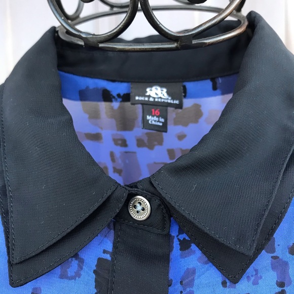 Rock & Republic Women’s Button Up  Blouse - Picture 4 of 8